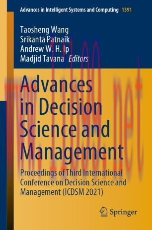 Advances in Decision Science and Management