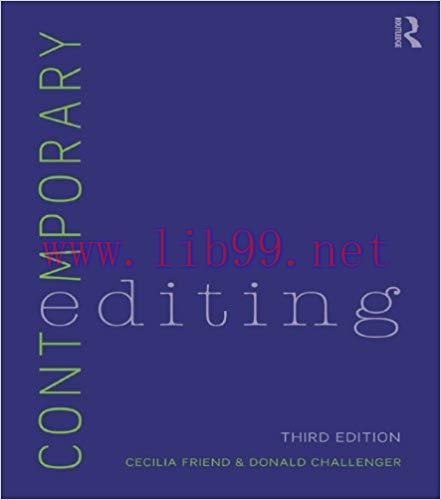 Contemporary Editing 3rd Edition,