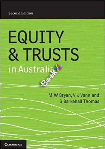 Equity and Trusts in Australia 2nd Edition