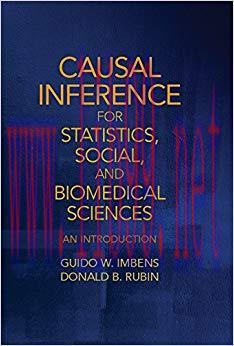 (PDF)Causal Inference for Statistics, Social, and Biomedical Sciences: An Introduction 1st Edit...