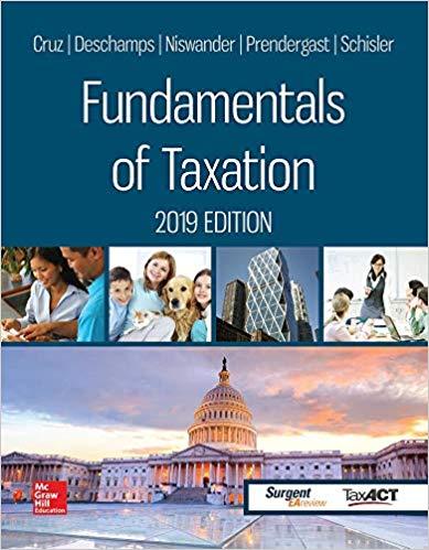 (TB)Fundamentals of Taxation 2019 12th Edition by Cruz Dr Ana M.zip