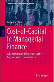 (PDF)Cost-of-Capital in Managerial Finance: An Examination of Practices in the German Real Econ...