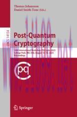 [PDF]Post-Quantum Cryptography: 14th International Workshop, PQCrypto 2023, College Park, MD, U...