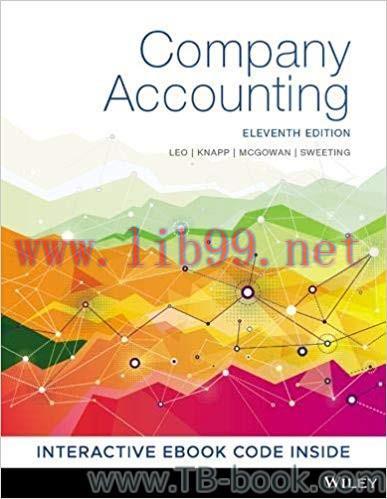(PDF)Company Accounting, 11th Australian Edition by Ken Leo