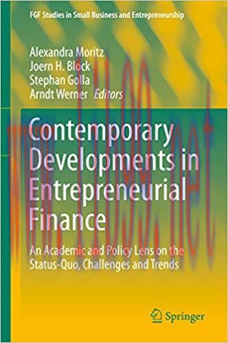 (PDF)Contemporary Developments in Entrepreneurial Finance: An Academic and Policy Lens on the S...