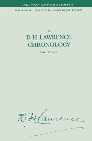 A D. H. Lawrence Chronology