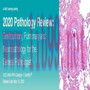 [AME]2020 Pathology Review Genitourinary, Pulmonary and Neuropathology for the General Patholog...
