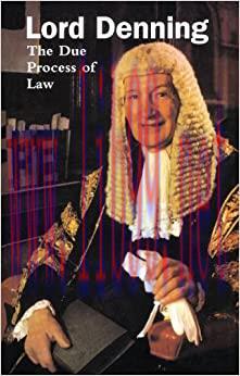 (PDF)The Due Process of Law 1st Edition