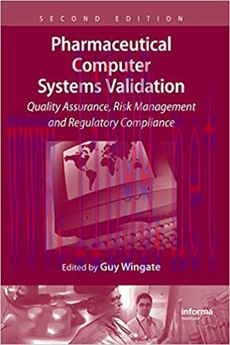 (PDF)Pharmaceutical Computer Systems Validation: Quality Assurance, Risk Management and Regulat...