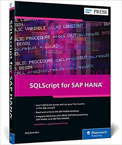 [PDF]SQLScript for SAP HANA 2nd Edition