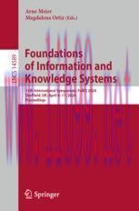 [PDF]Foundations of Information and Knowledge Systems: 13th International Symposium, FoIKS 2024...