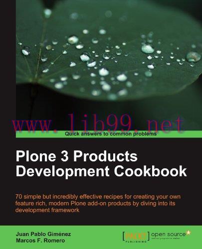 [FOX-Ebook]Plone 3 Products Development Cookbook