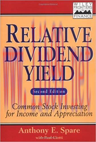 (PDF)Relative Dividend Yield: Common Stock Investing for Income and Appreciation (Frontiers in ...