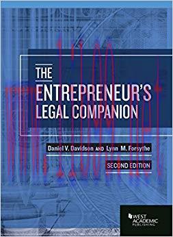The Entrepreneur&rsquo;s Legal Companion (Higher Education Coursebook) 2nd Edition,