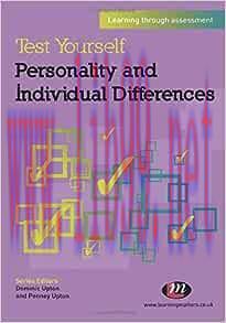 [AME]Test Yourself: Personality and Individual Differences: Learning through assessment (Test Y...