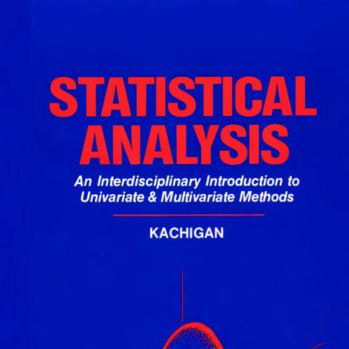 Statistical analysis an interdisciplinary introduction to univariate & multivariate methods