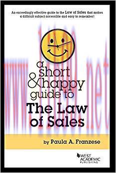 (PDF)A Short and Happy Guide to the Law of Sales (Short & Happy Guides) 1st Edition