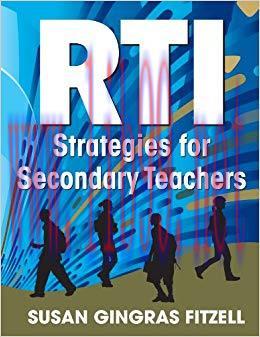 RTI Strategies for Secondary Teachers 1st Edition,