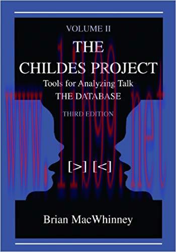 The Childes Project: Tools for Analyzing Talk, Volume II: the Database 3rd Edition,
