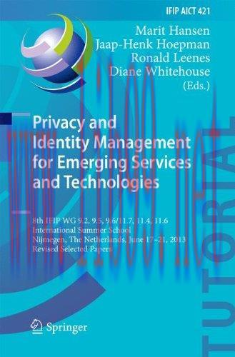 [FOX-Ebook]Privacy and Identity Management for Emerging Services and Technologies