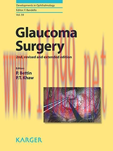 [AME]Glaucoma Surgery (Developments in Ophthalmology, Vol. 59) (PDF)