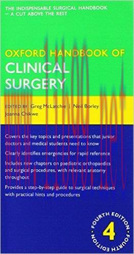 [AME]Oxford Handbook of Clinical Surgery, 4th Edition (Original PDF)