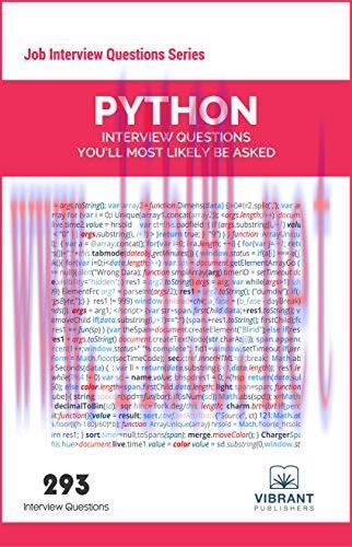 [FOX-Ebook]Python Interview Questions You'll Most Likely Be Asked