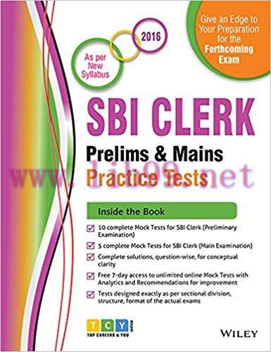 (PDF)Wiley’s State Bank of India (SBI) Clerk Prelims & Mains Practice Tests