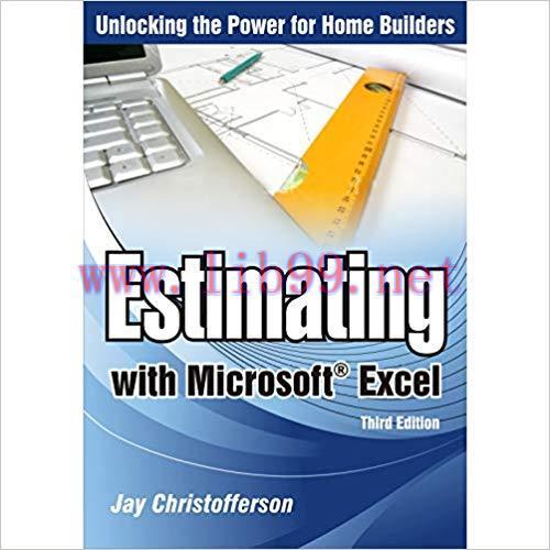 (PDF)Estimating With Microsoft Excel Third edition Edition