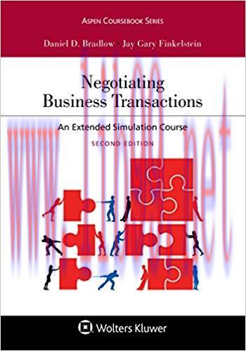 Negotiating Business Transactions: An Extended Simulation Course (Aspen Coursebook Series) 2nd ...