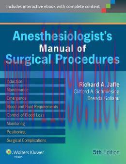[AME]Anesthesiologist&rsquo;s Manual of Surgical Procedures, 5th Edition (Original PDF)