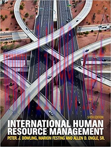 Test Bank for International Human Resource Management 6th Edition by Peter J Dowling
