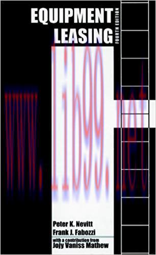 (PDF)Equipment Leasing (Frank J. Fabozzi Series Book 60) 4th Edition