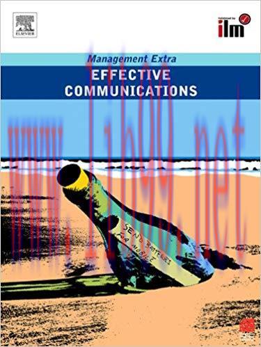(PDF)Effective Communications: Management Extra 1st Edition