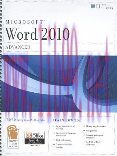 [FOX-Ebook]Word 2010: Advanced (Student Manual)