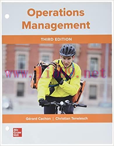 [PDF]ISE EBook Operations Management 3rd Edition [Gérard Cachon]