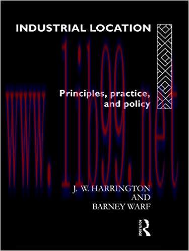 (PDF)Industrial Location: Principles, Practice and Policy 1st Edition