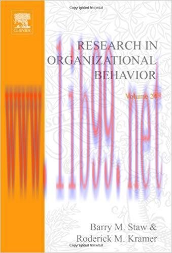 (PDF)Research in Organizational Behavior: An Annual Series of Analytical Essays and Critical Re...