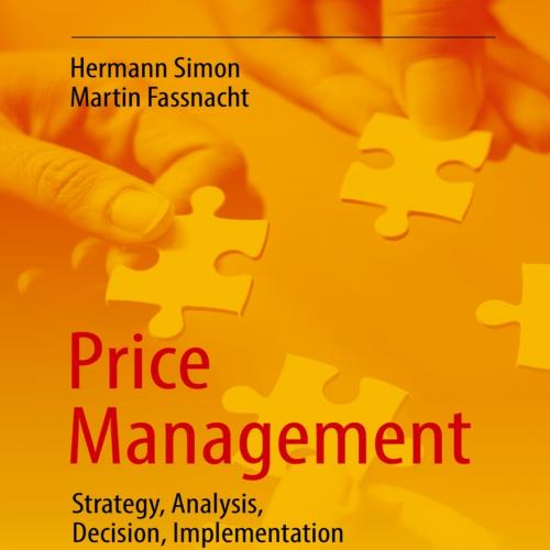 Price Management Strategy Analysis Decision Implementation.9783319994550 - Hermann Simon & Mart...