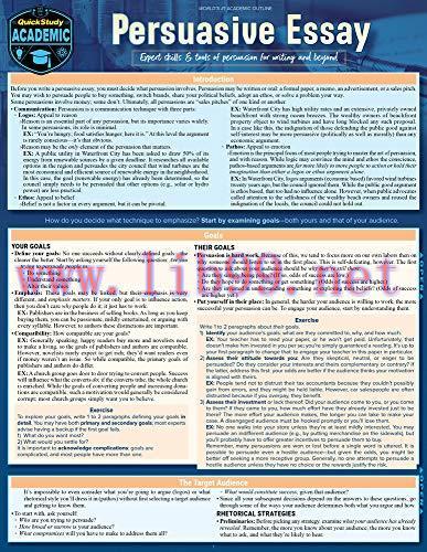 [FOX-Ebook]Persuasive Essay: A Quickstudy Laminated Reference Guide