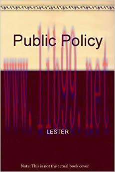 (PDF)Public Policy: An Evolutionary Approach