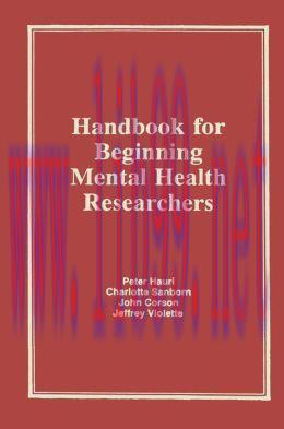 [AME]Handbook for Beginning Mental Health Researchers