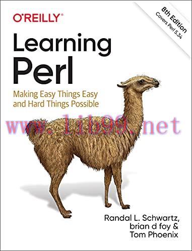[FOX-Ebook]Learning Perl: Making Easy Things Easy and Hard Things Possible, 8th Edition