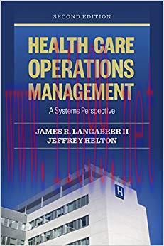 (PDF)Health Care Operations Management 2nd Edition