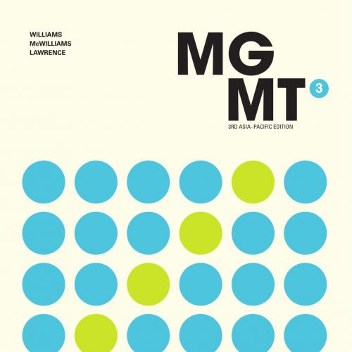 MGMT 3rd Asia-Pacific Edition by Chuck Williams - Chuck Williams; Alan McWilliams; Rob Lawrence