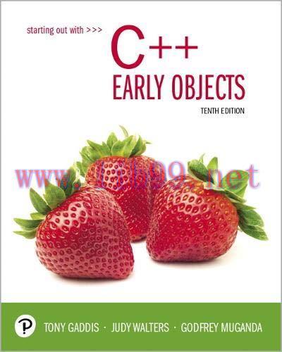 [FOX-Ebook]Starting Out with C++: Early Objects, 10th Edition