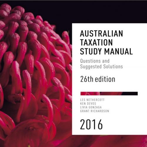 Australian Taxation Study Manual Questions and Suggested Solutions