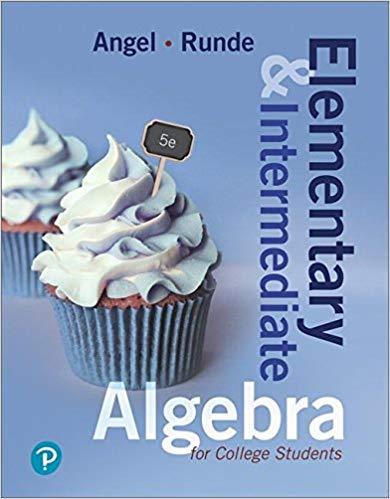 Elementary and Intermediate Algebra for College Students, 5th Edition [Allen R. Angel]