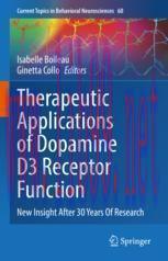 [PDF]Therapeutic Applications of Dopamine D3 Receptor Function: New Insight After 30 Years Of R...