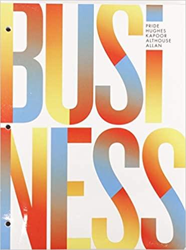 Business 1st Canadian Edition [William M. Pride]